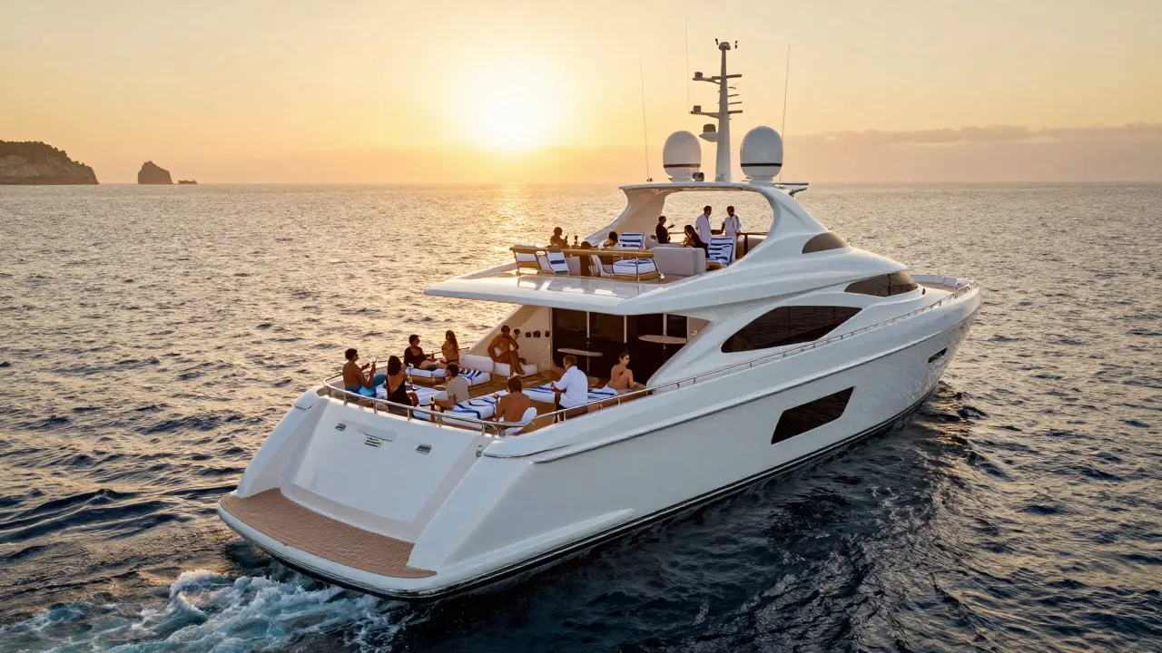 ¿Cuántas personas puede llevar un capitán de yate en Ibiza?