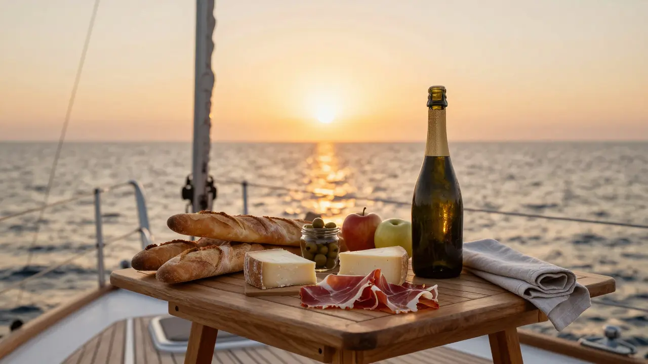 ¿Qué comida llevar a un yate? Guía práctica para tu viaje en Ibiza