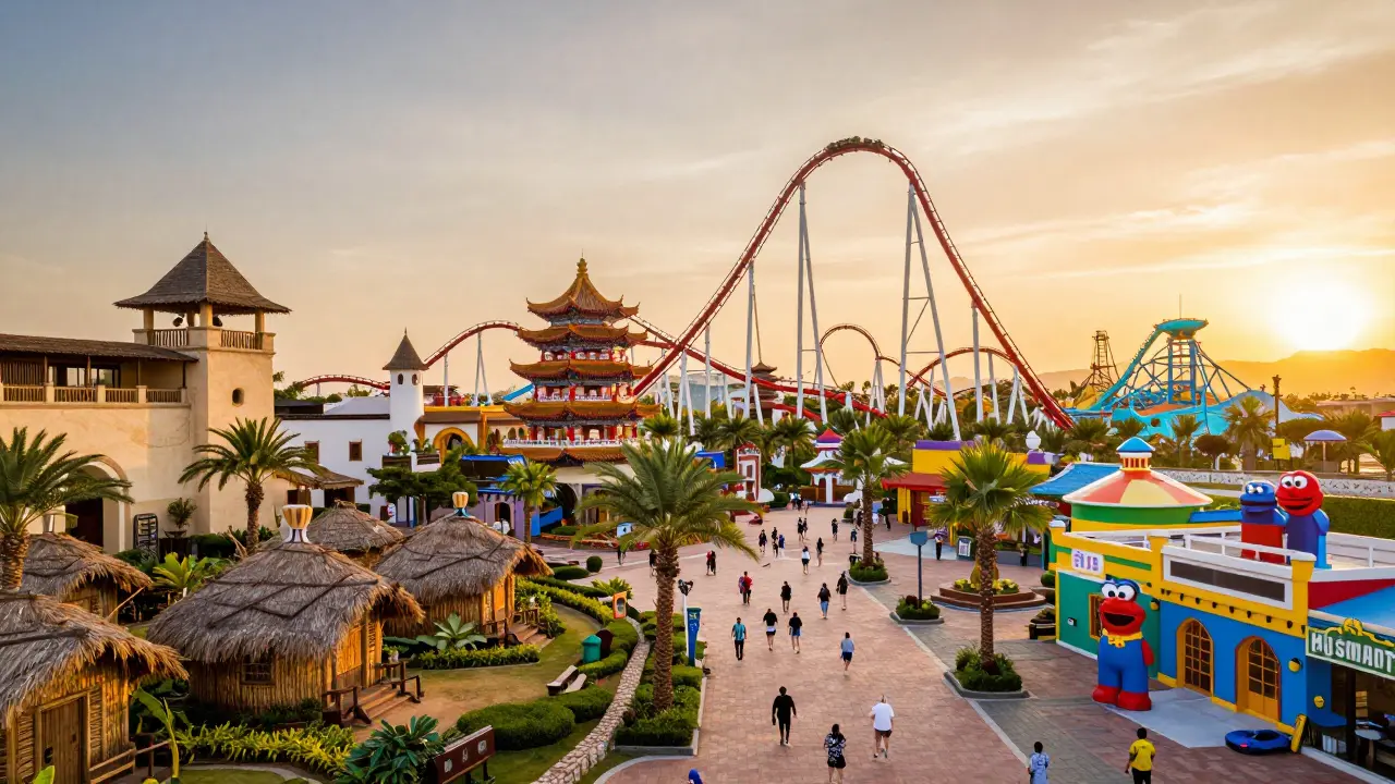 ¿Qué es más grande, Port Aventura o la Warner Bros. Movie World?